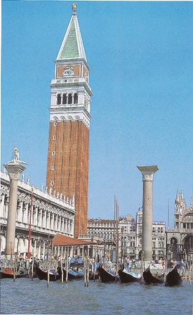 Venedig Piazetta mit Campanile und Markusdom